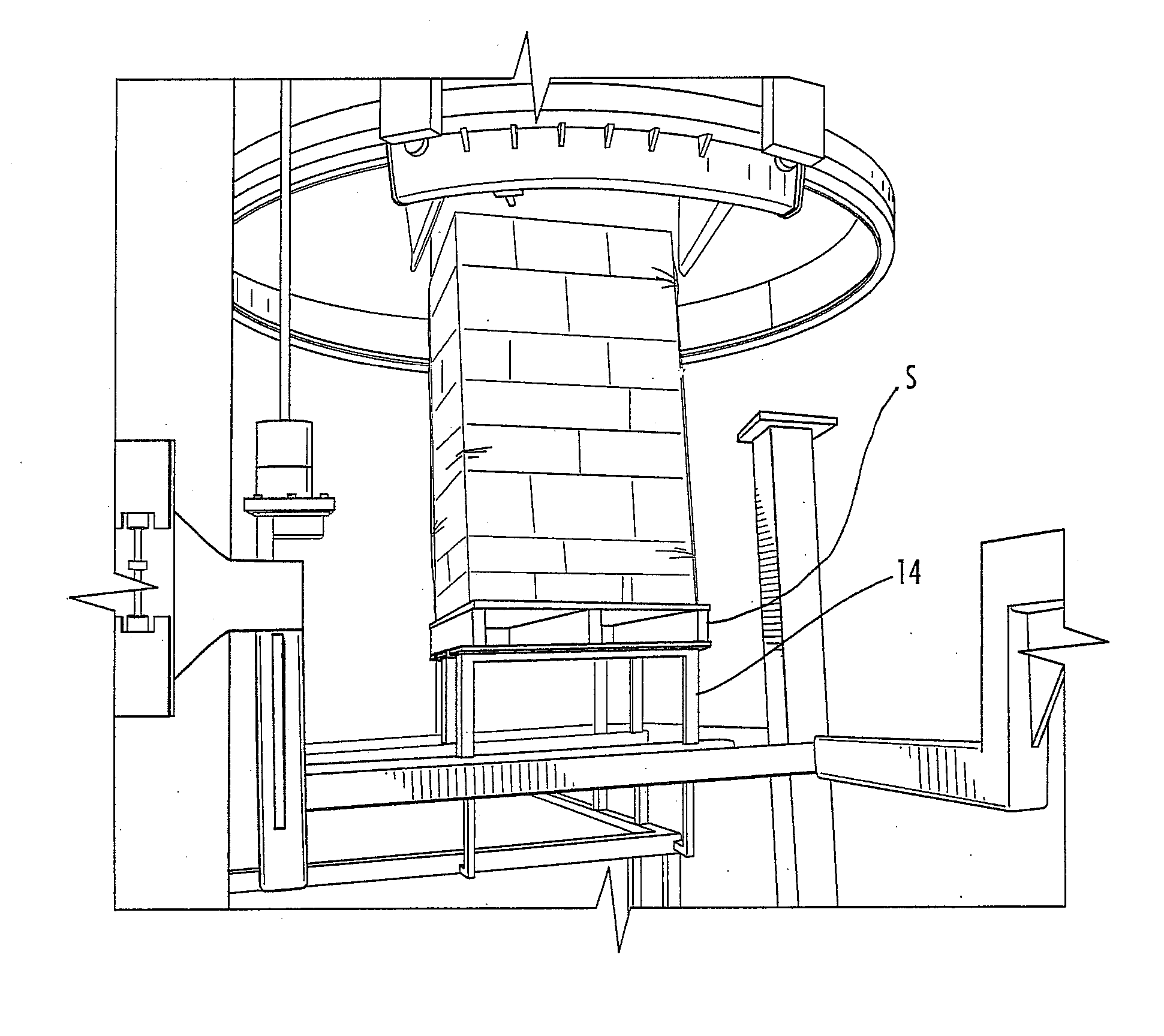 Stacking apparatus and method of multi-layer stacking of objects on a support