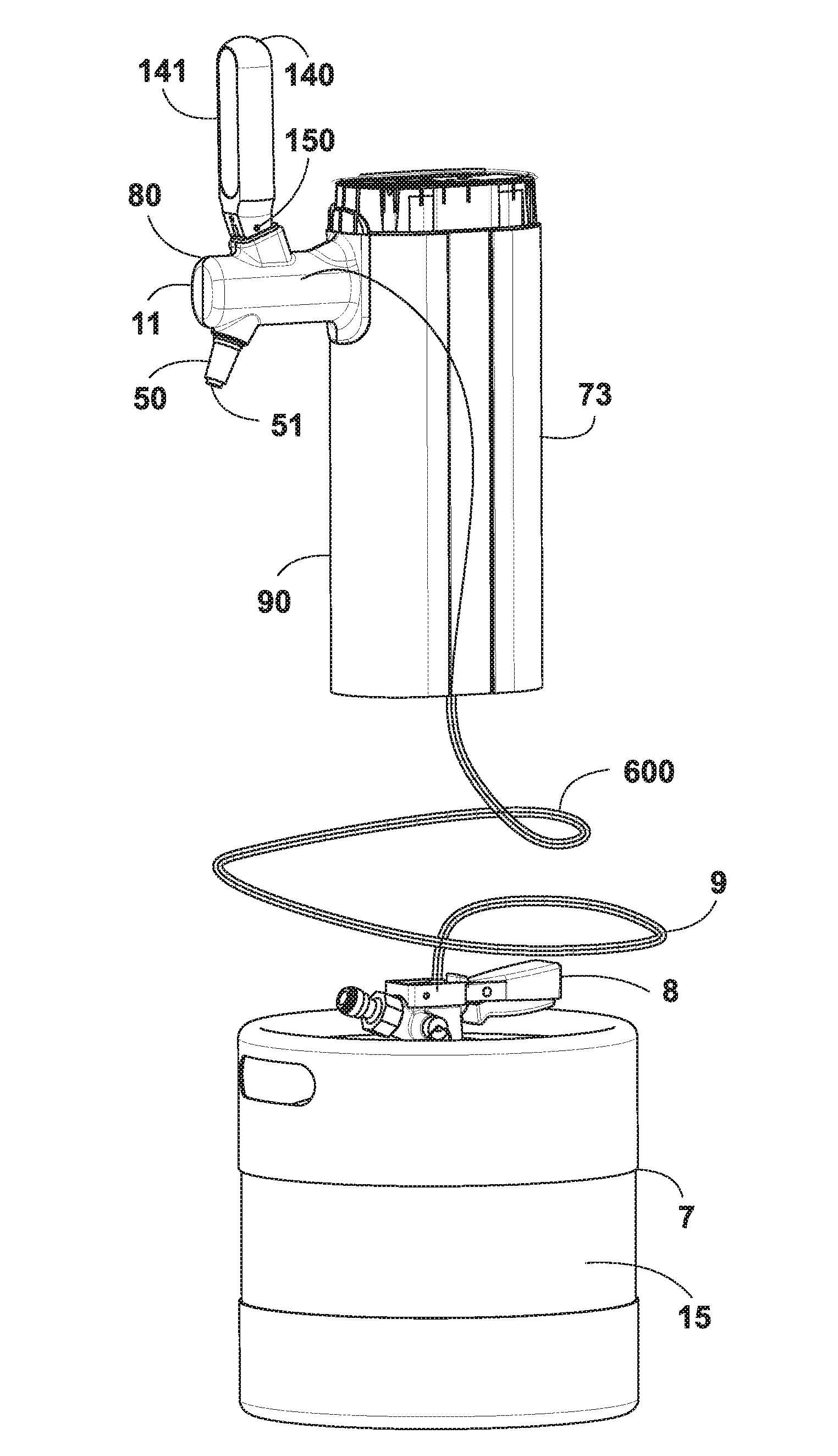 Creamy foam beer dispensing system