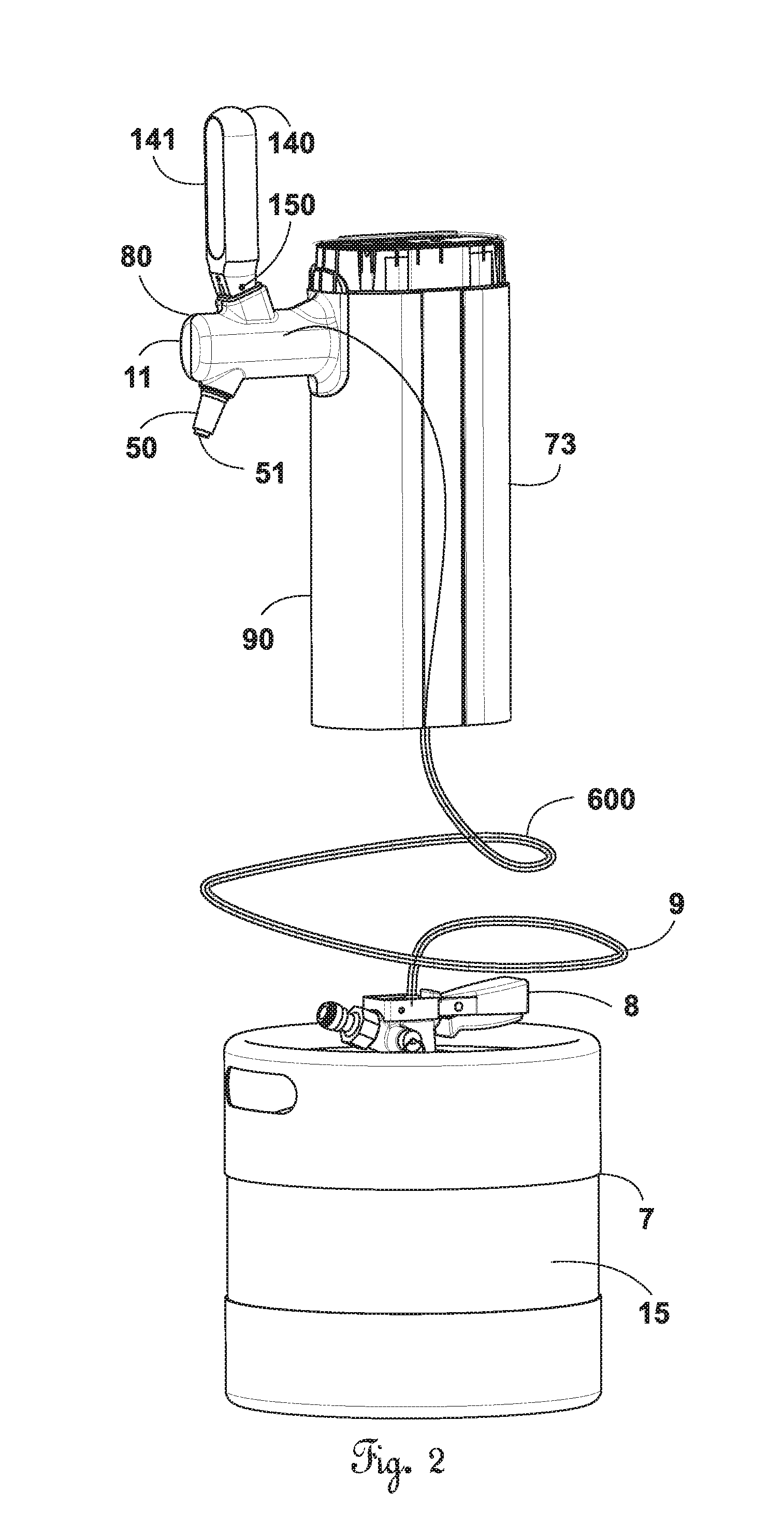 Creamy foam beer dispensing system