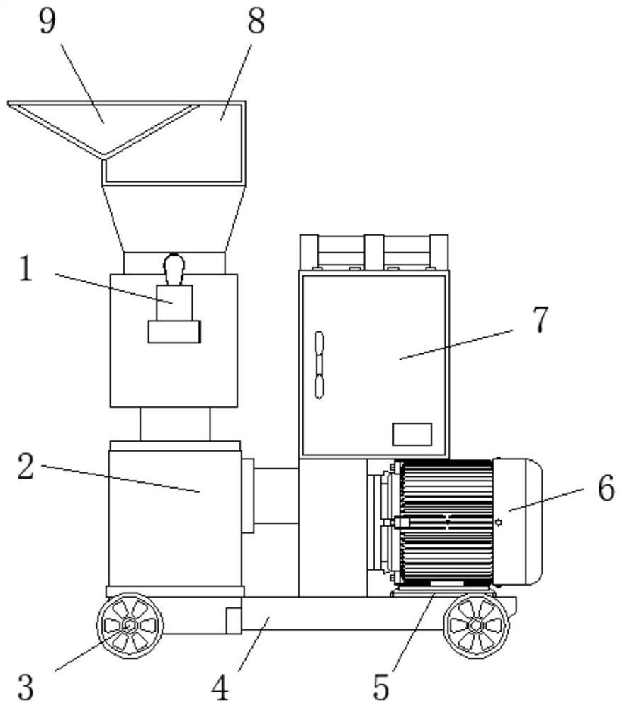 A kind of aquatic feed preparation device