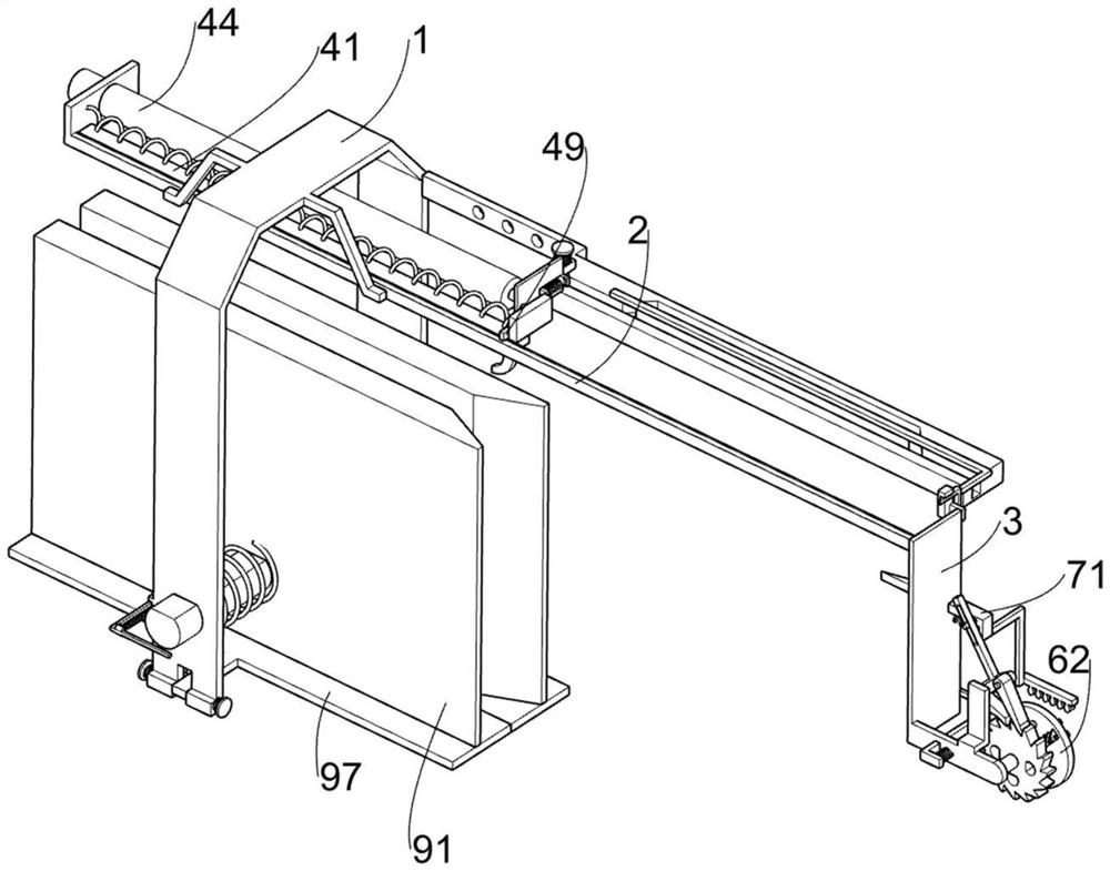 Random drawing type width detector for bridge protection safety fence