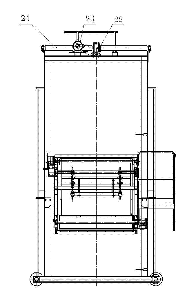 Material feeding machine for edible fungi industrial culture