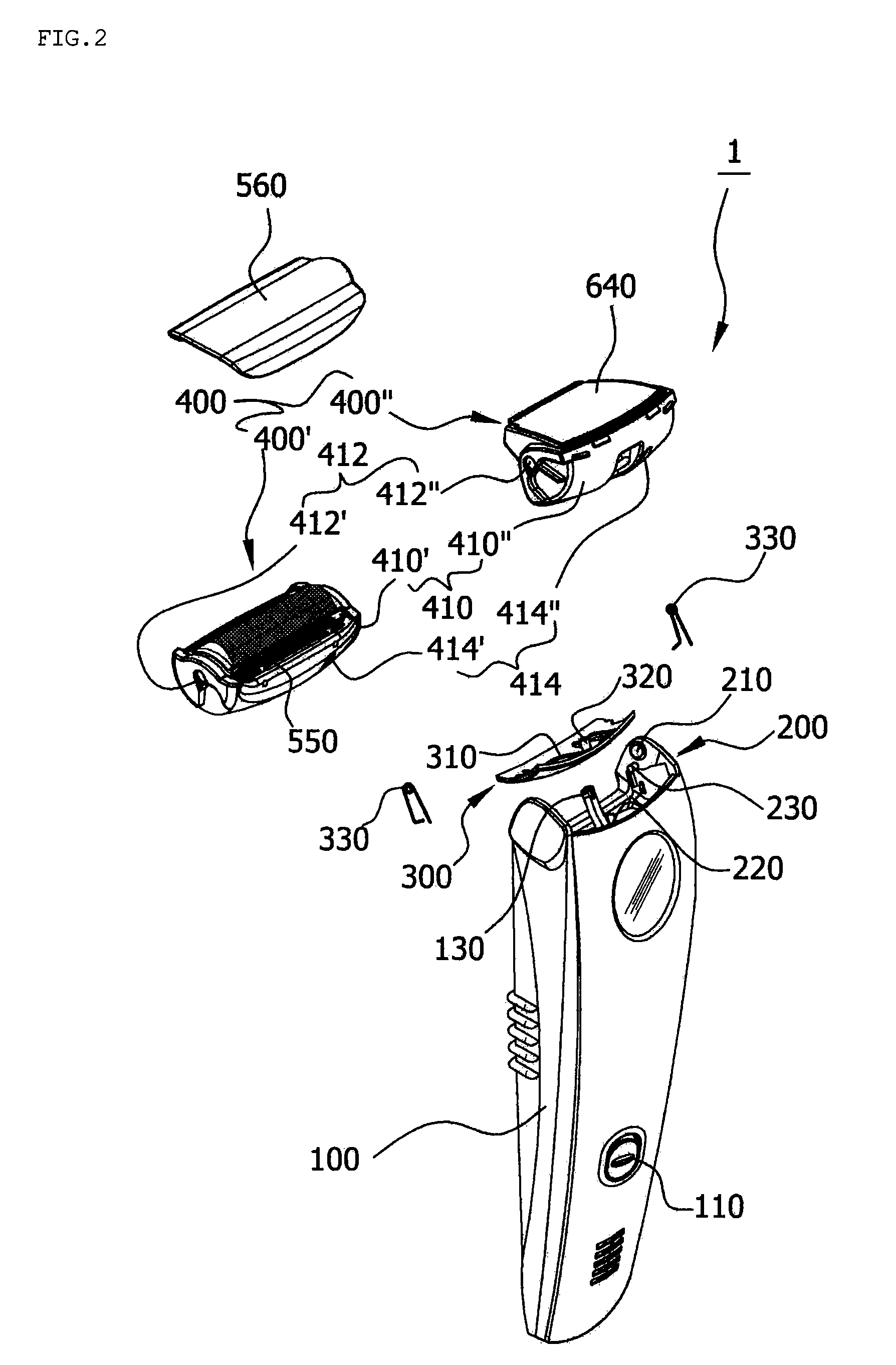 Multi type head moving shaver