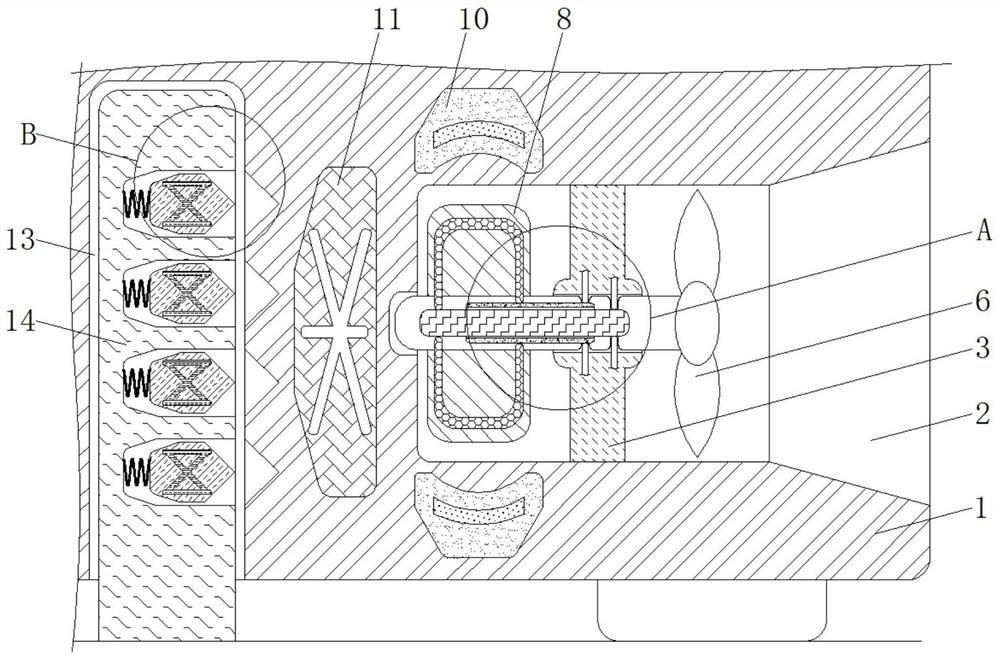 Electromagnetic fixed power cabinet based on wind power generation