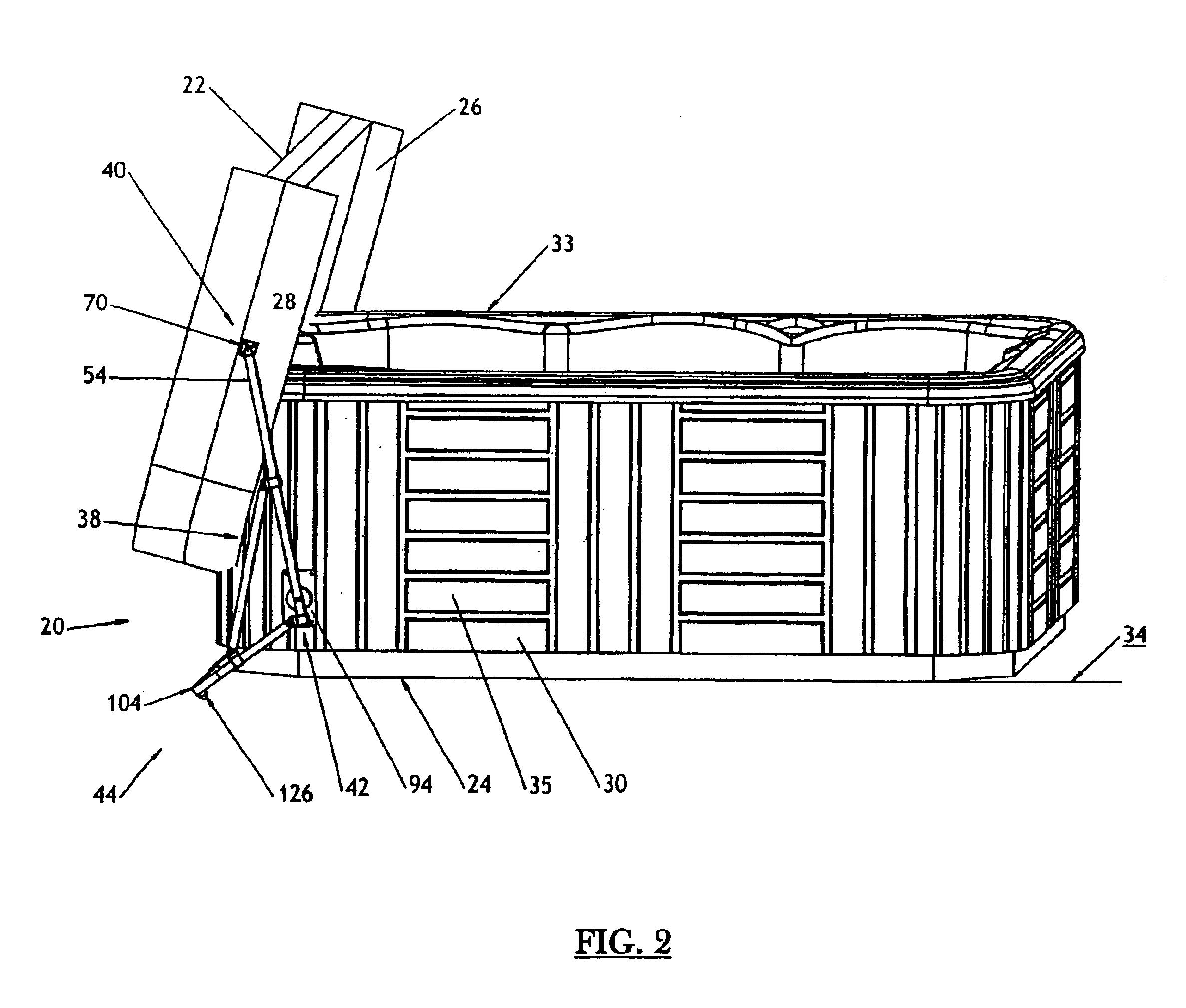 Spa cover lifter apparatus and method