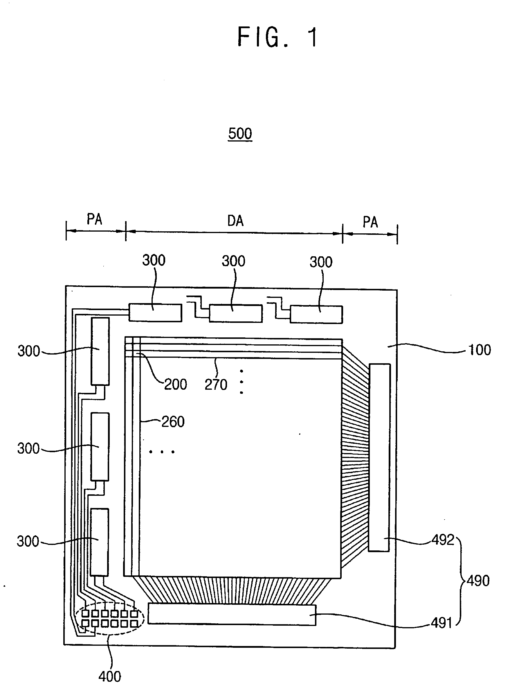 Array substrate for liquid crystal display panel