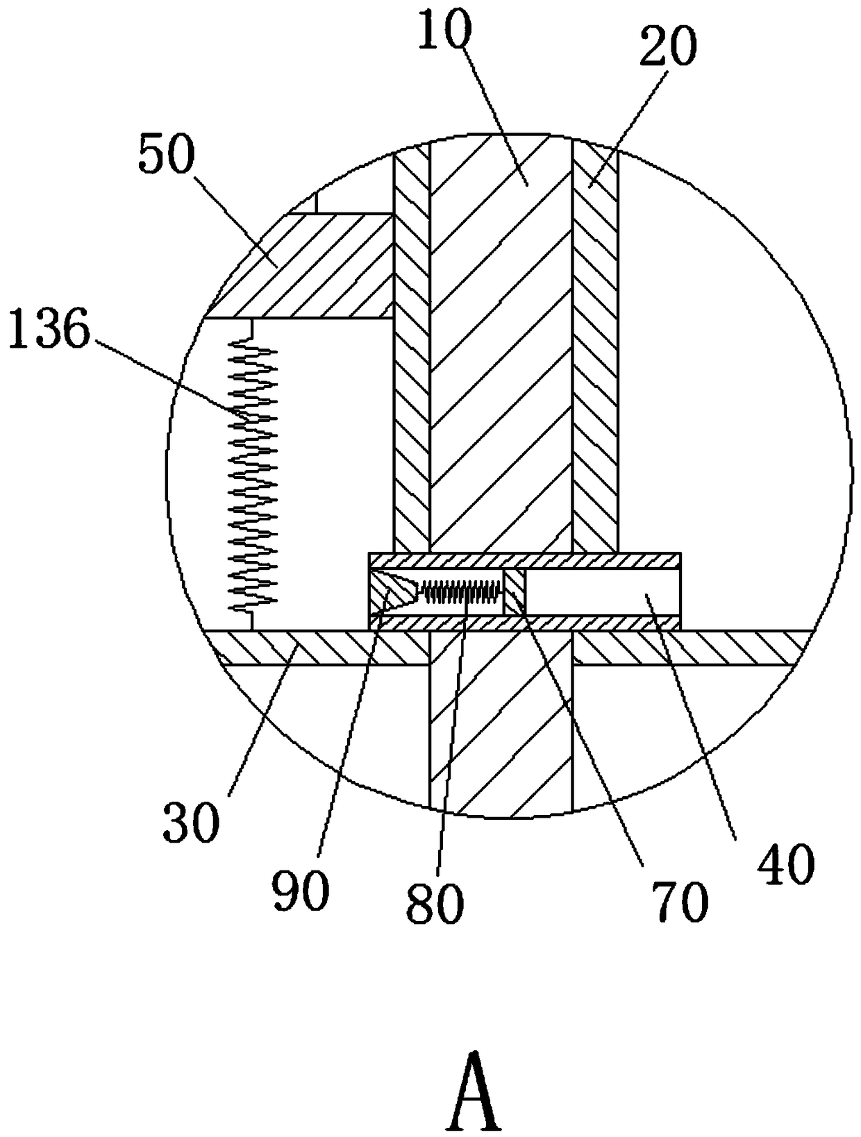 Chinese calligraphy brush pen spray washing device and using method thereof