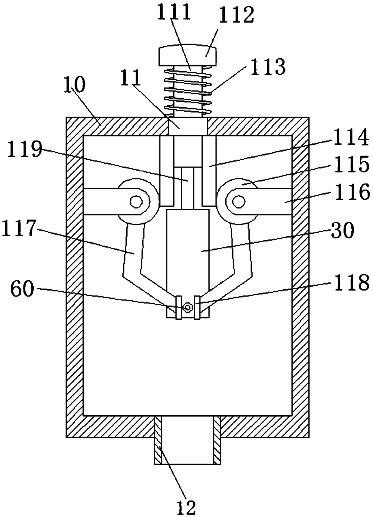 Chinese calligraphy brush pen spray washing device and using method thereof