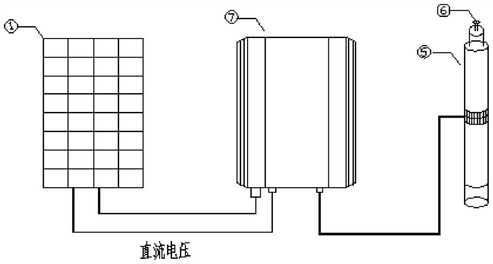 A water pump-ecological floating island integrated water treatment system