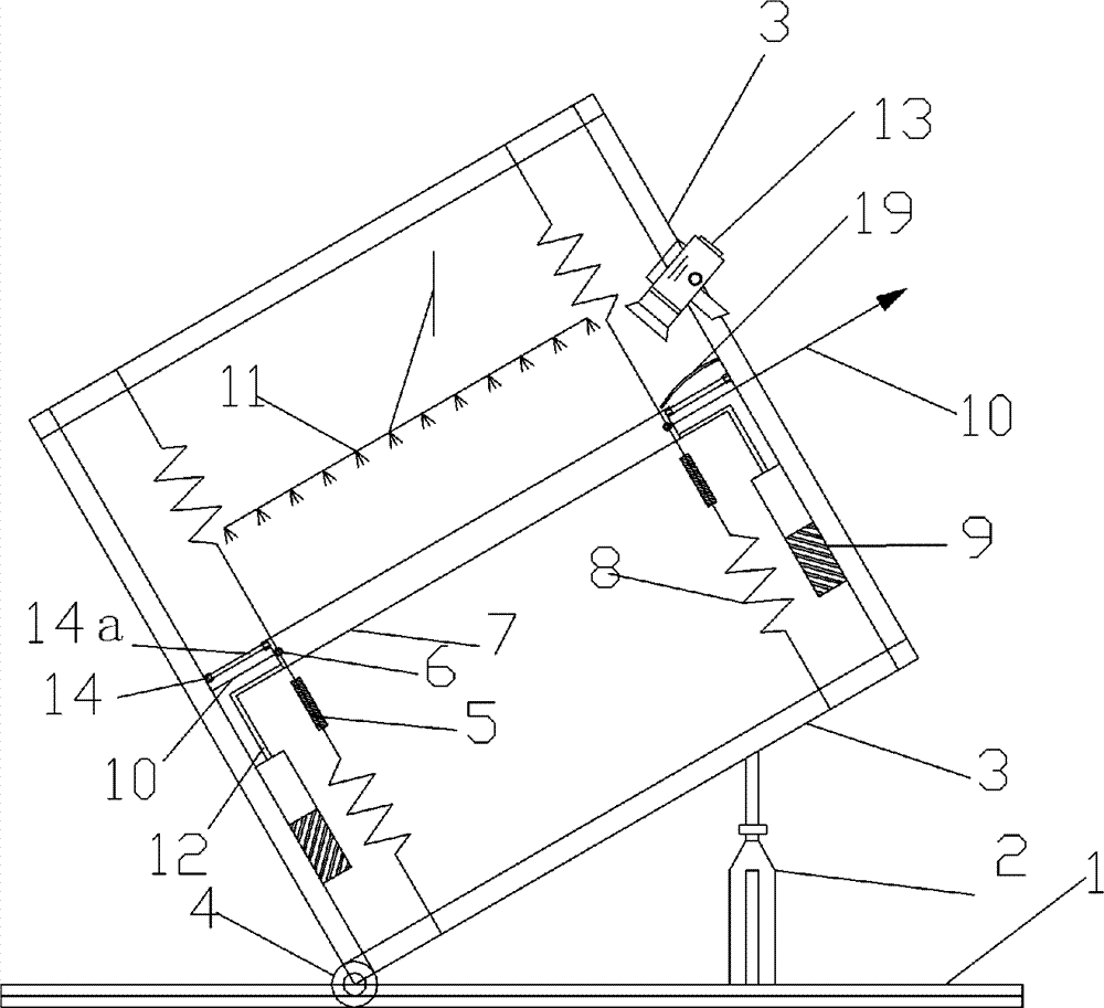 Simulation test device and method for waterway of cable-stayed bridge inhaul cable