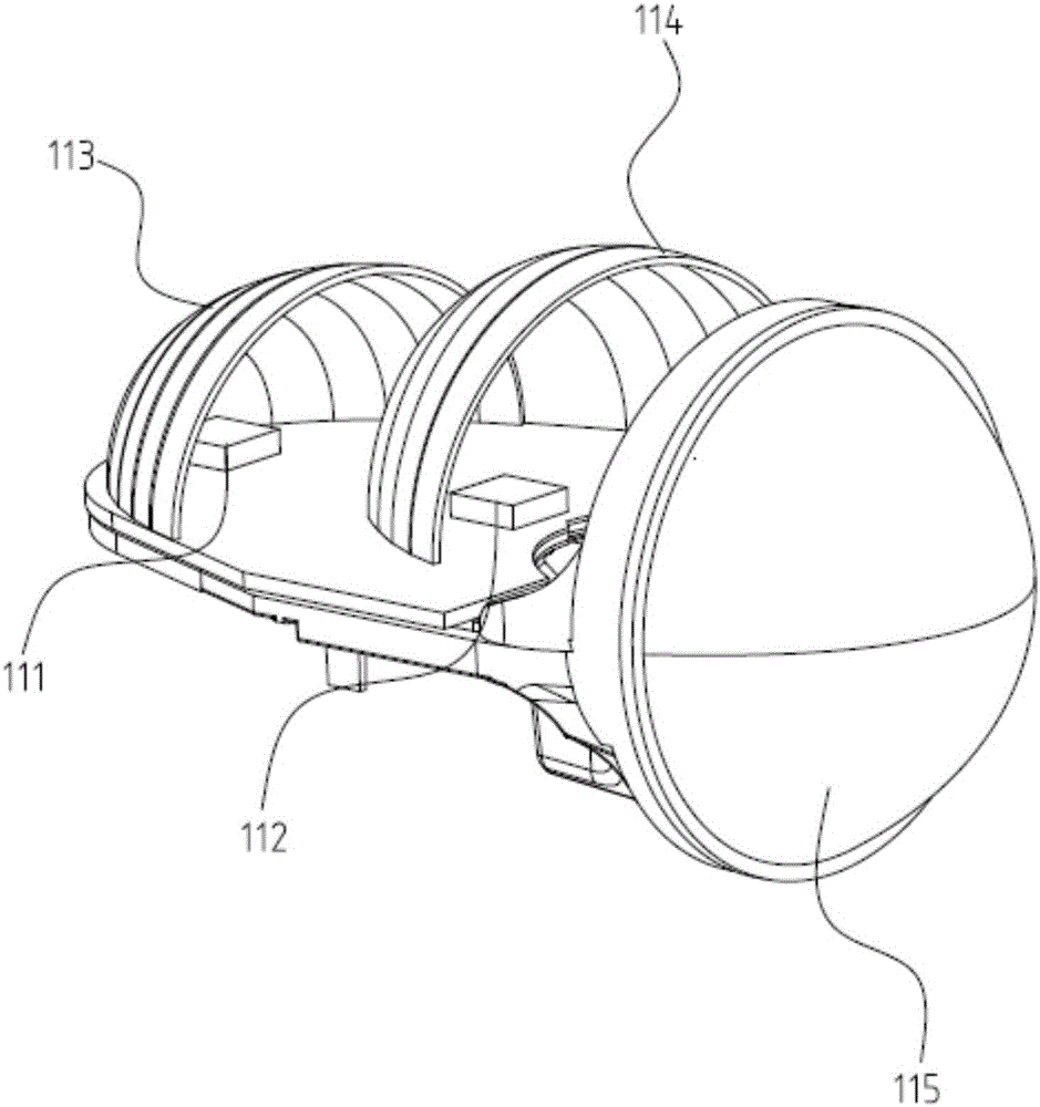 Self-adaptive high-low-beam integrated LED multi-module headlamp