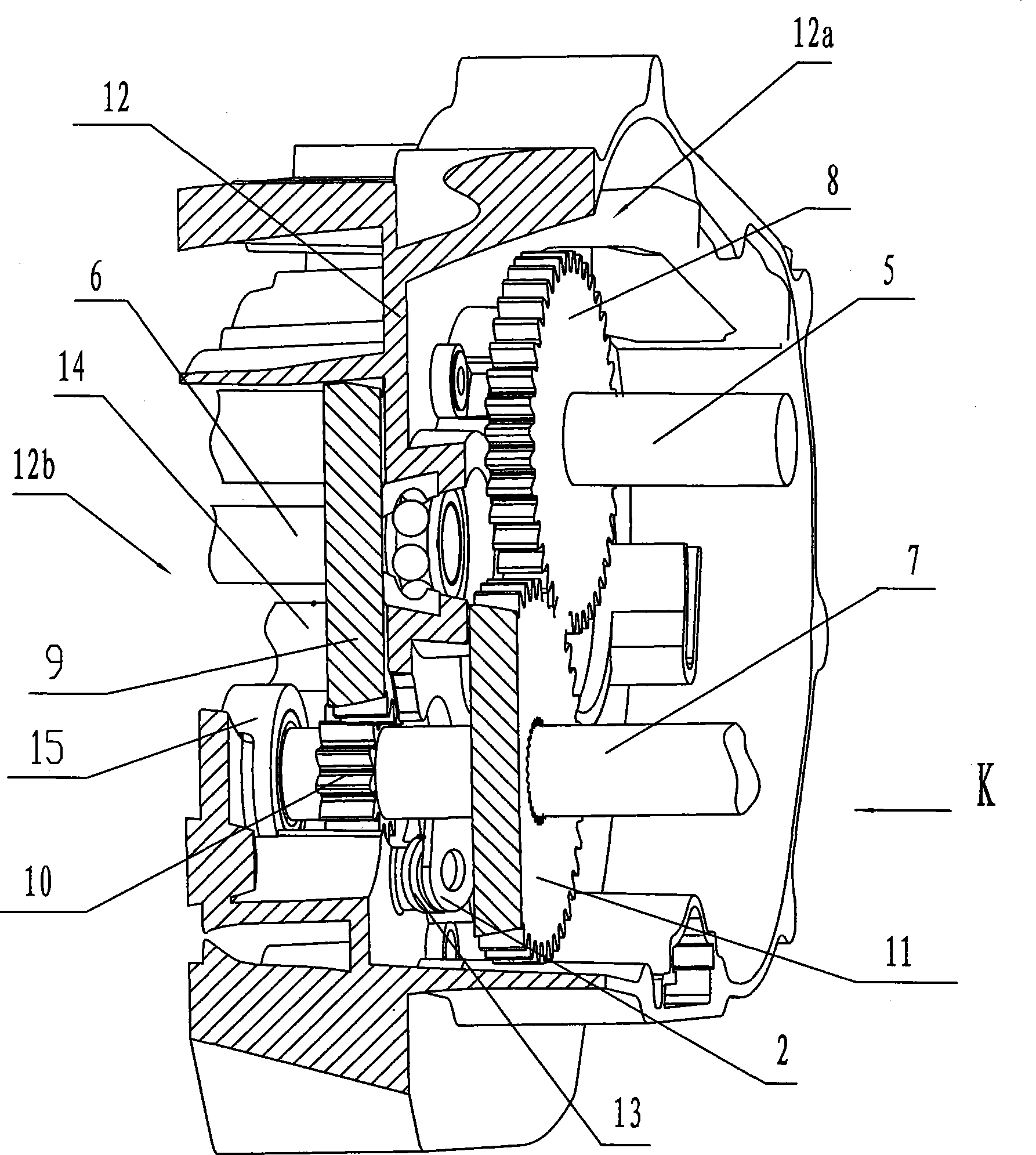 Reverse gear apparatus of motorcycle engine speed variator