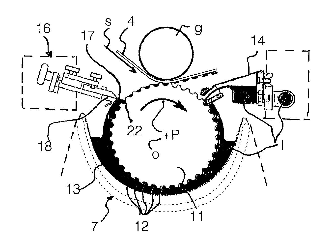 Doctor blade system for a printing unit, intended for an intaglio printing machine