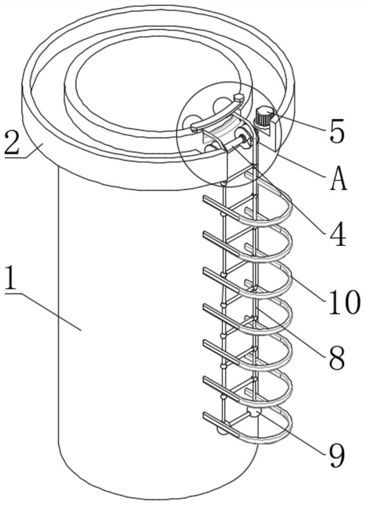 Small-radius vertical shaft erecting device and using method