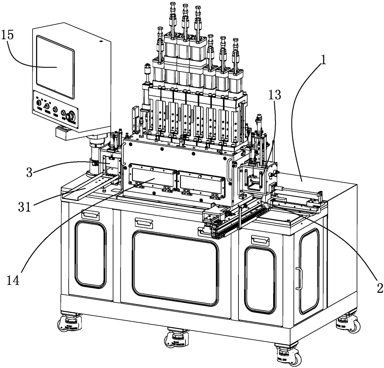 Non-spherical glass lens moulding press