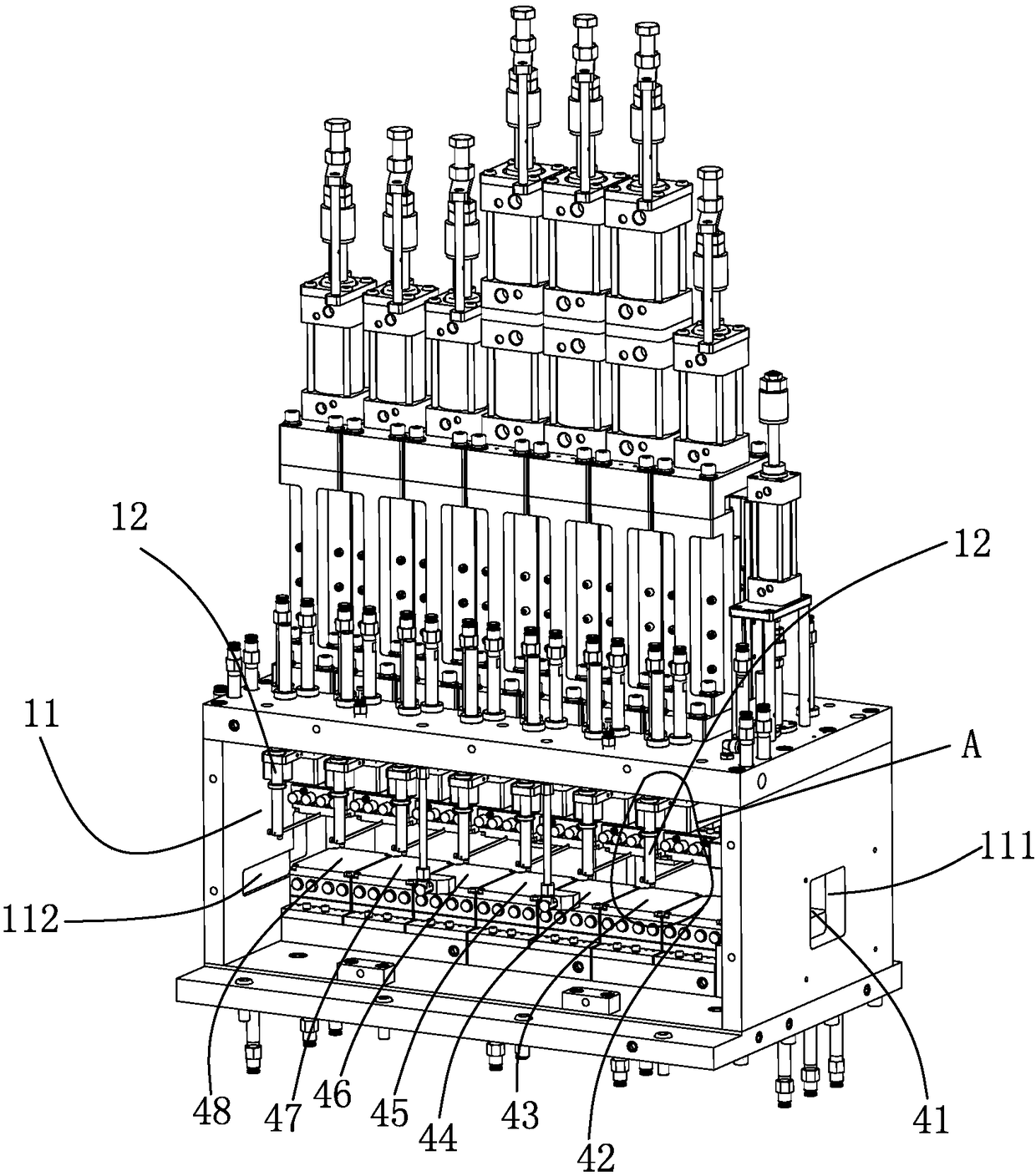 Non-spherical glass lens moulding press