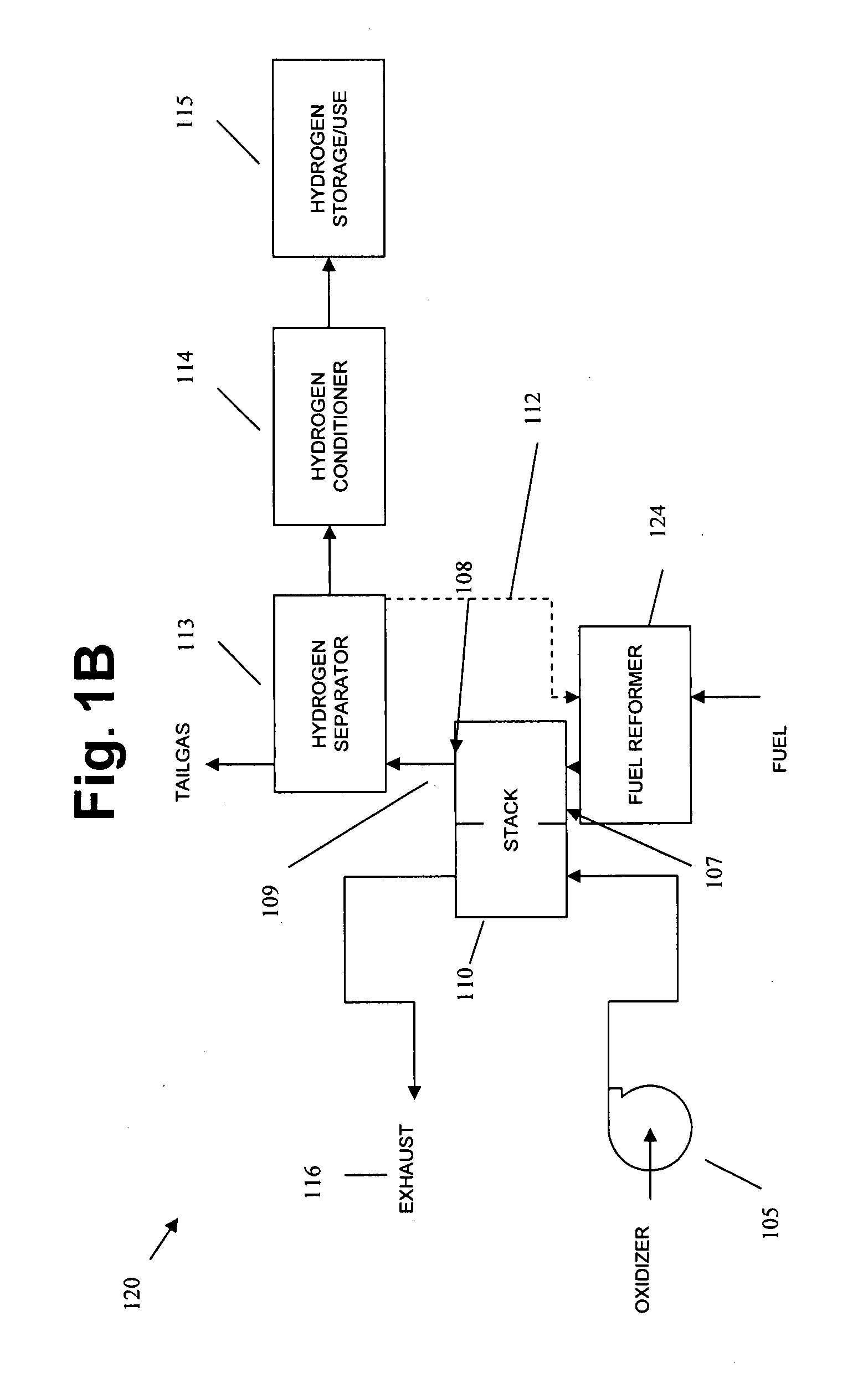 Low pressure hydrogen fueled vehicle and method of operating same