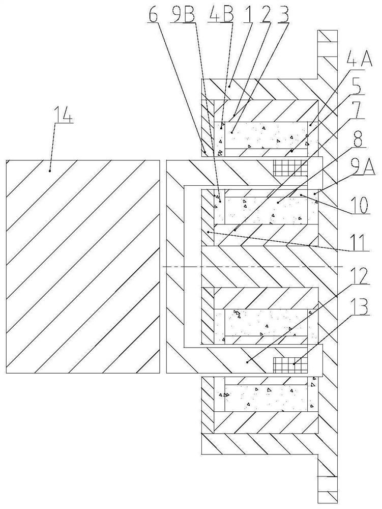 Double-magnetic-circuit electromagnetic actuator with compensation magnetic steel