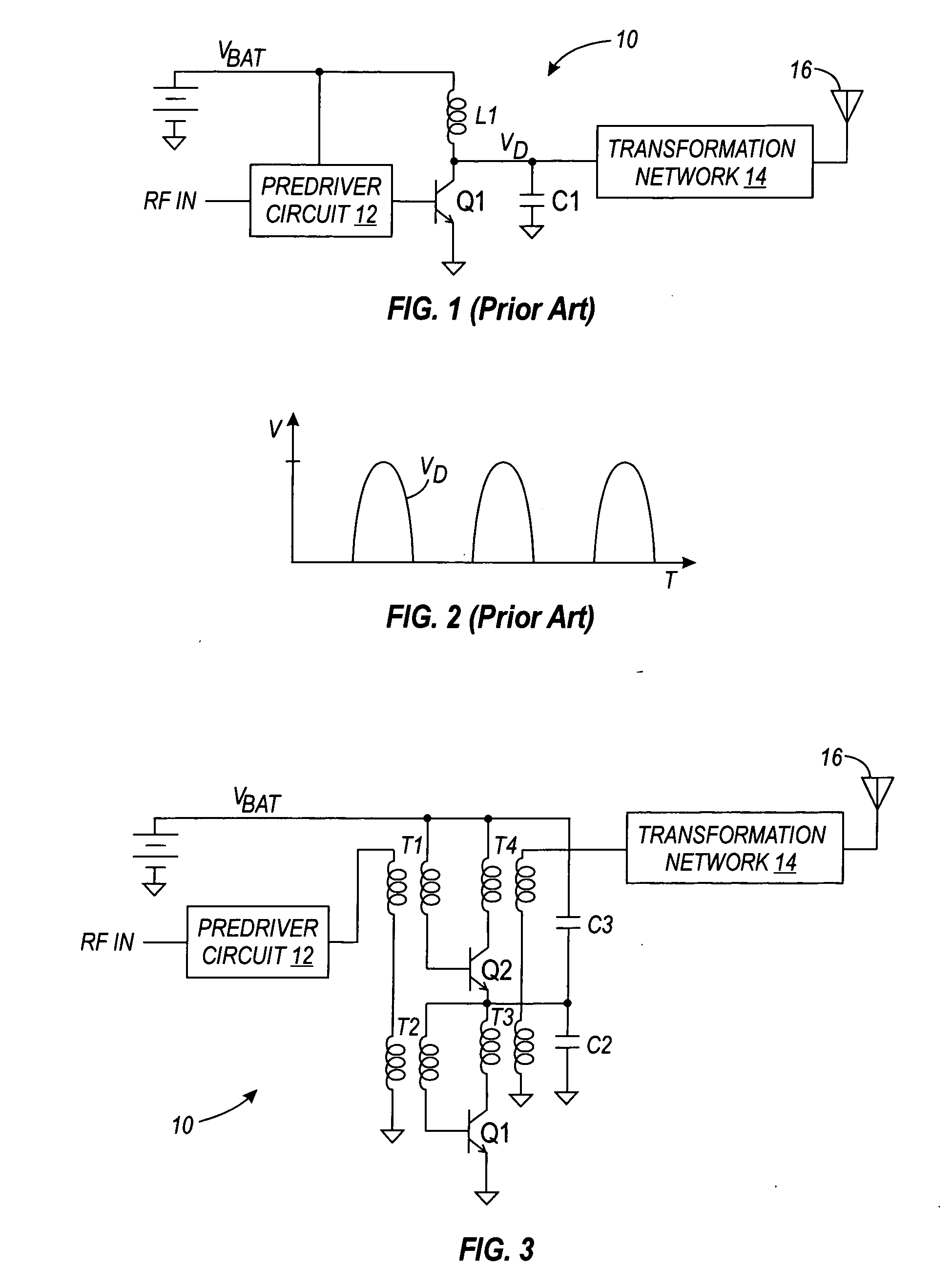 Stacked RF power amplifier