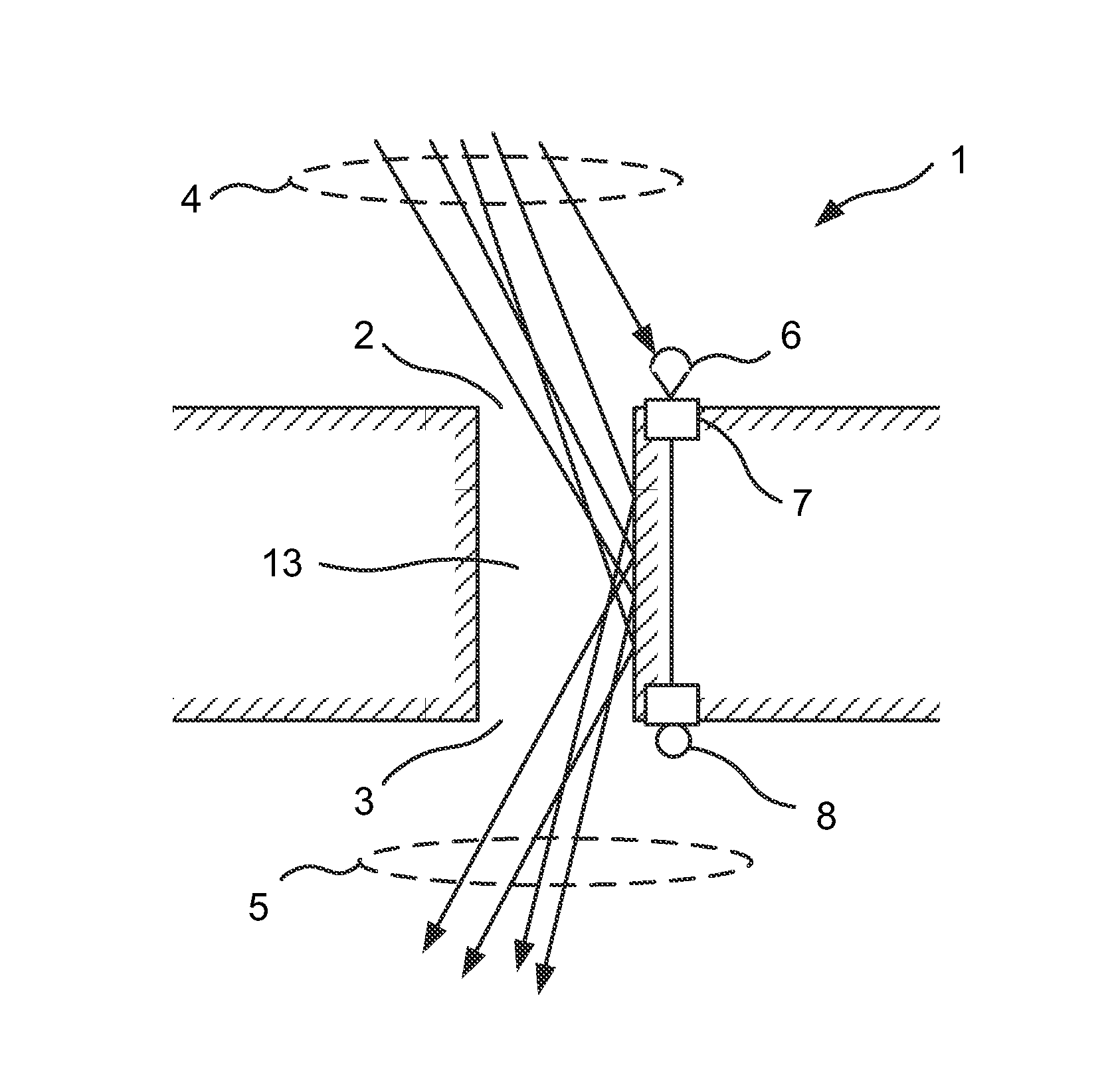 Daylight sensing arrangement for a hybrid luminaire