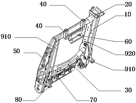 A production process of welding chair back iron platform