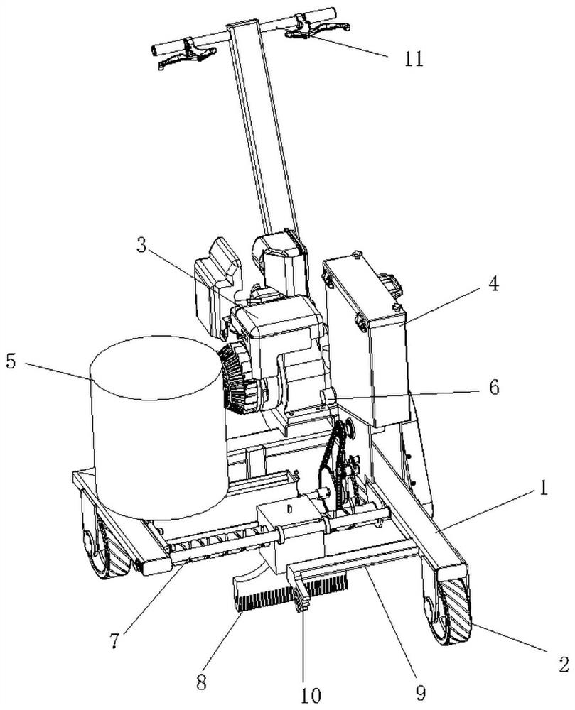 Accurate-positioning road marking device