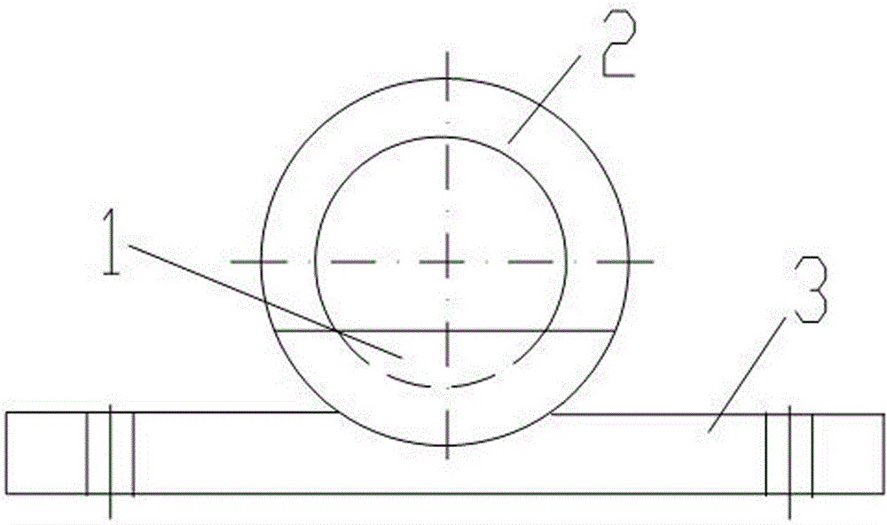 Chamfering clamping apparatus of shaft end flat block