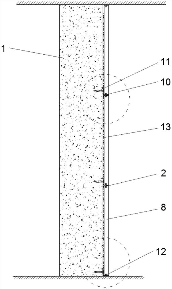 Dry-method paving system of wall and floor tiles