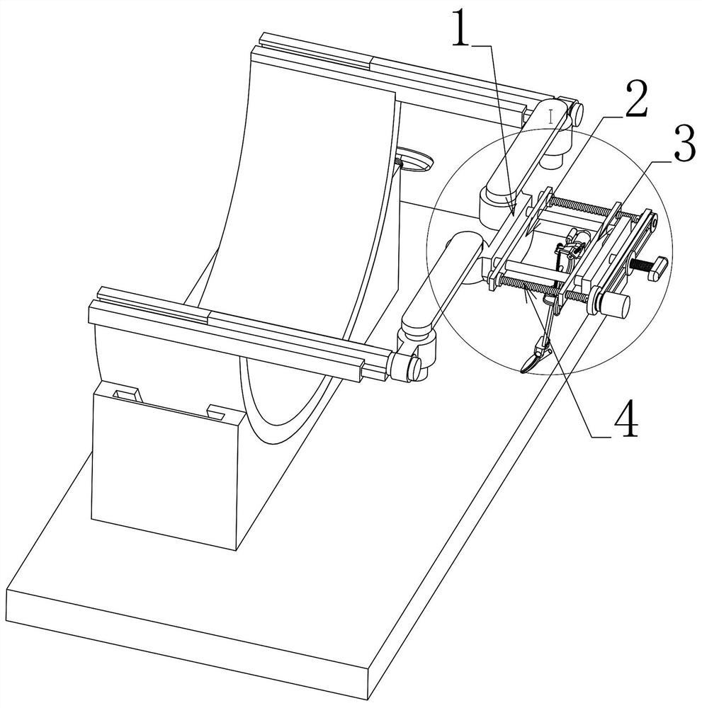 Auxiliary positioning device for clinical operation of otolaryngology department