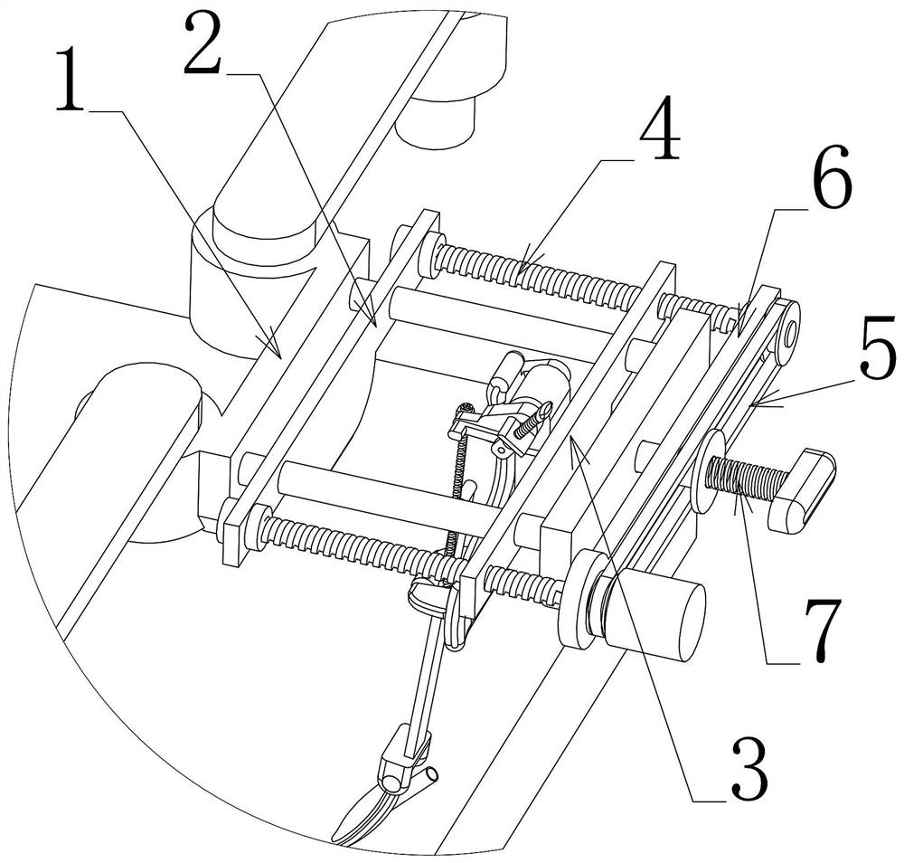 Auxiliary positioning device for clinical operation of otolaryngology department