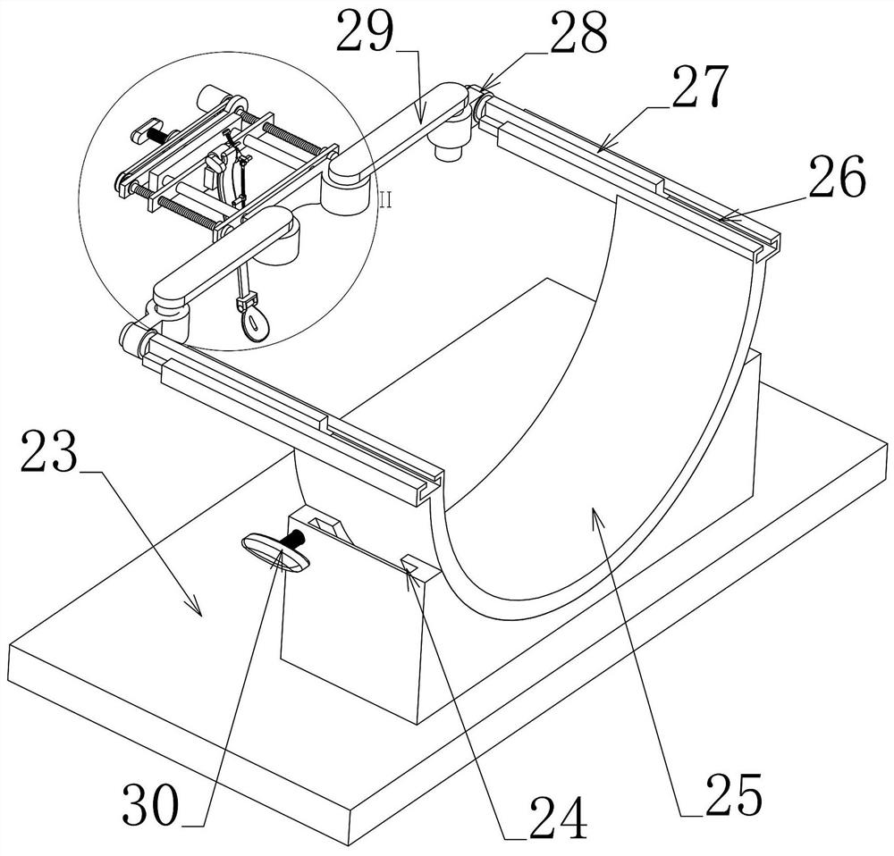 Auxiliary positioning device for clinical operation of otolaryngology department