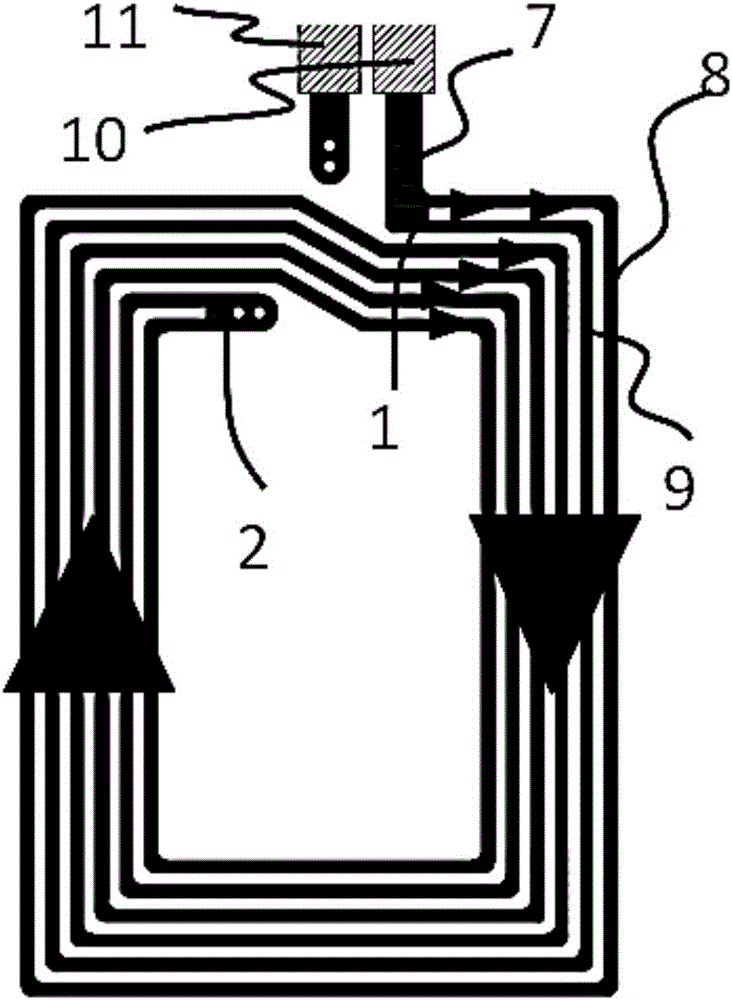 Dual-panel-parallel-routing type NFC antenna