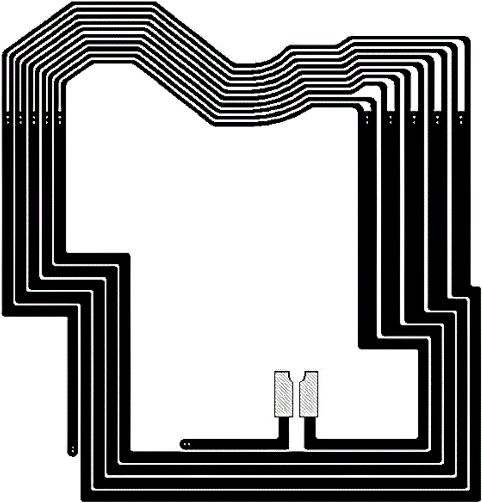 Dual-panel-parallel-routing type NFC antenna