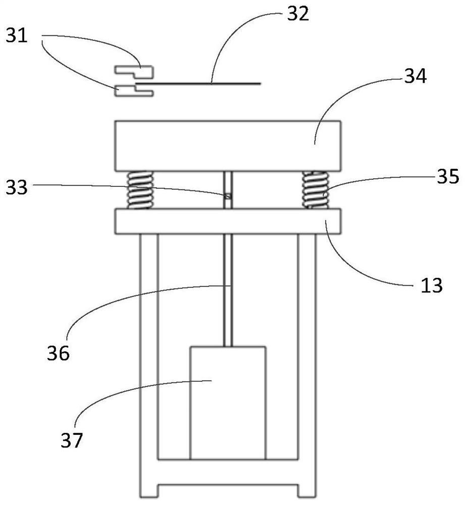 Material parameter testing method and testing device