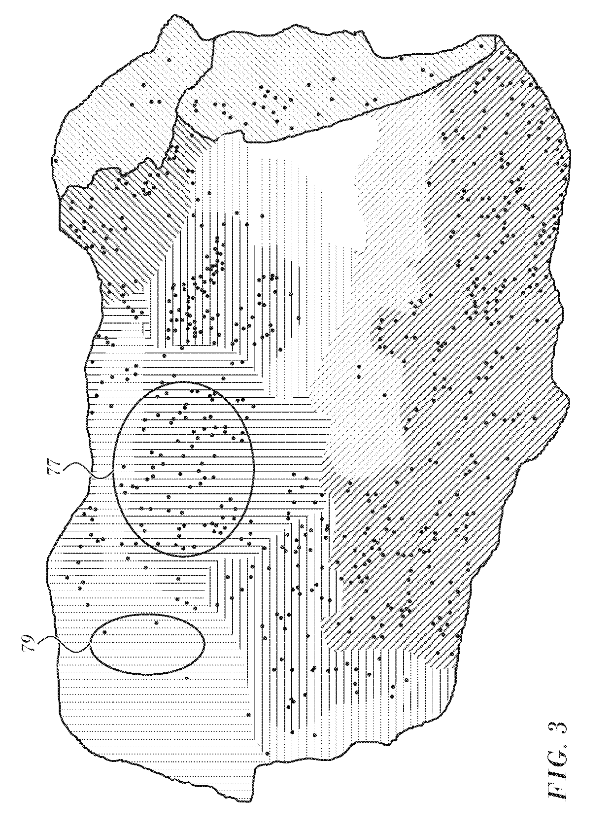 Marking sparse areas on maps