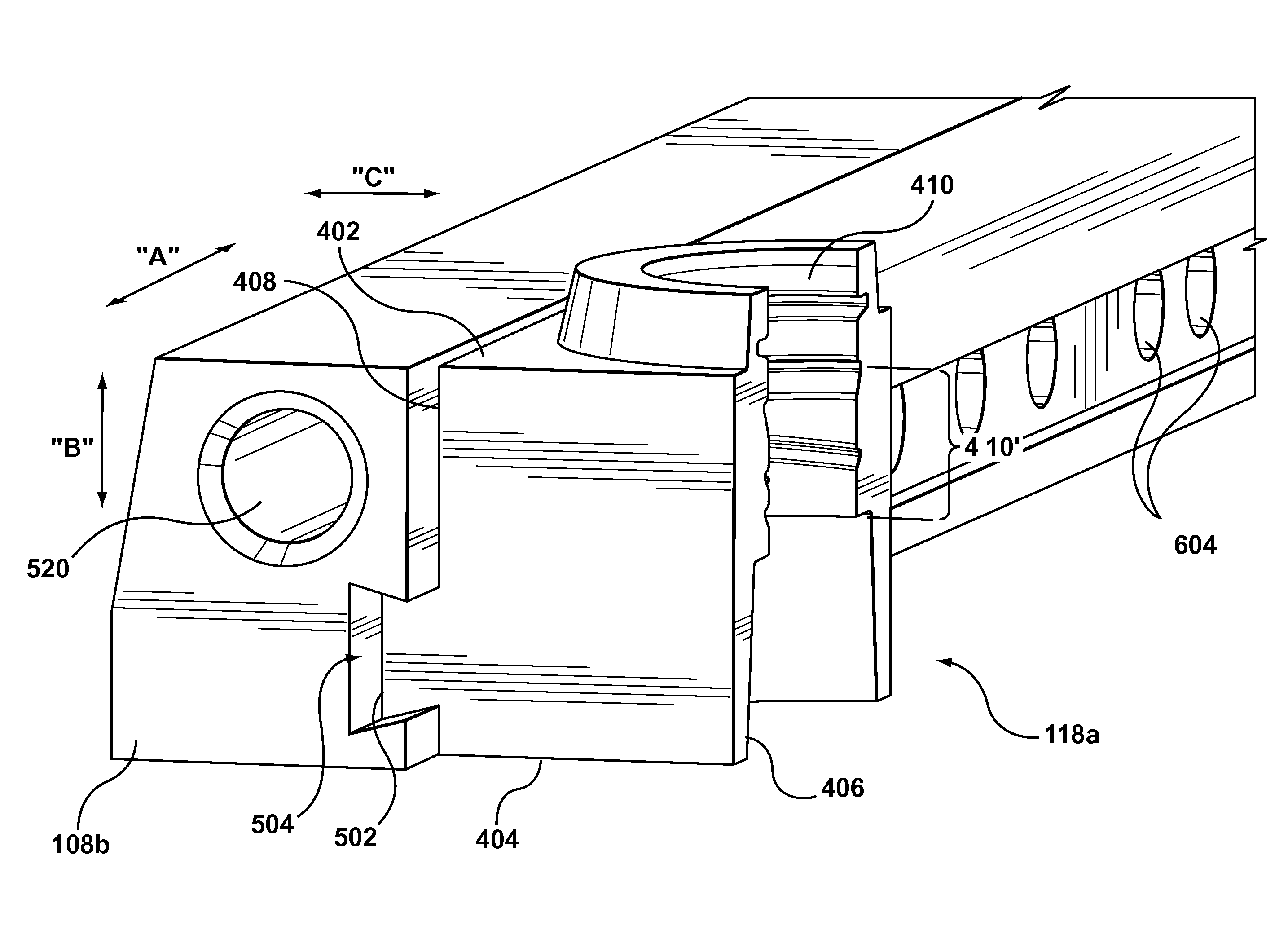 Split mold insert for a molding system