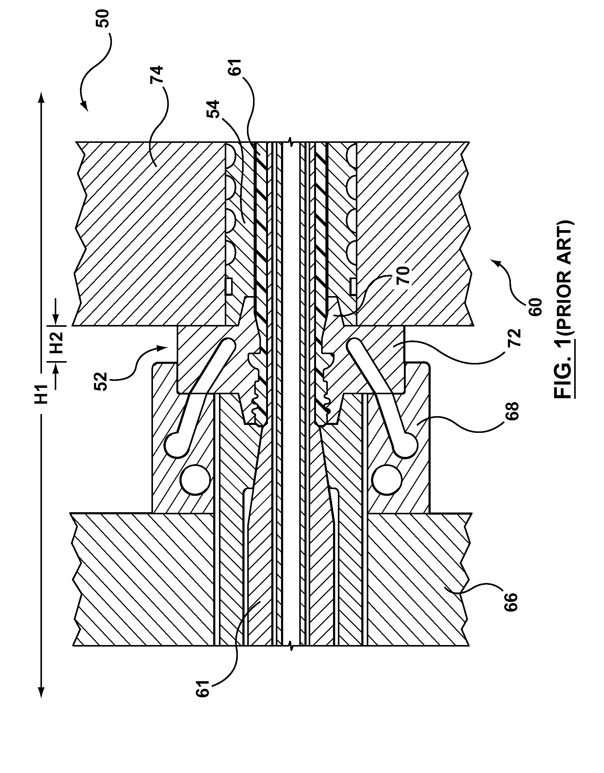 Split mold insert for a molding system