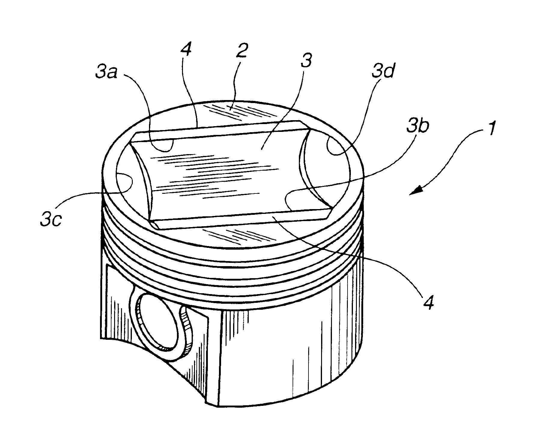 Piston for an internal combustion engine