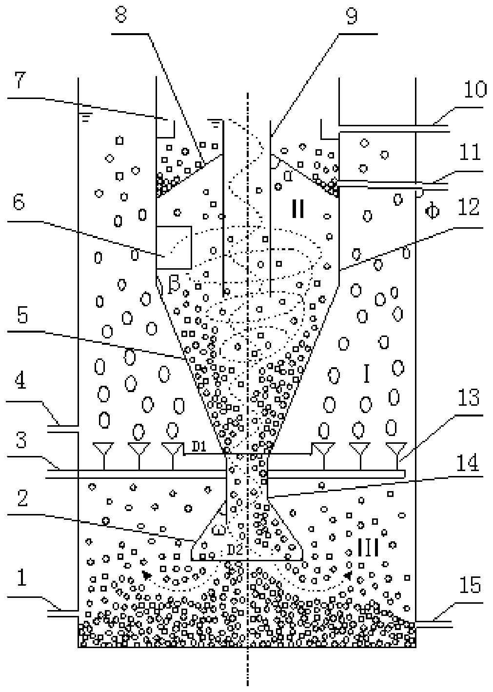 High-efficiency biological fluidized bed reactor