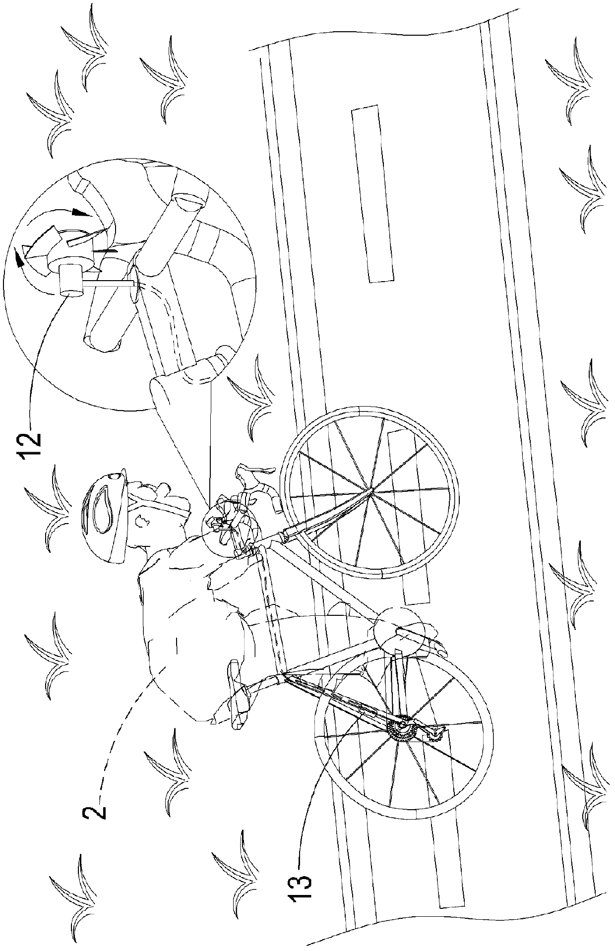 Device of automatic speed change bicycle