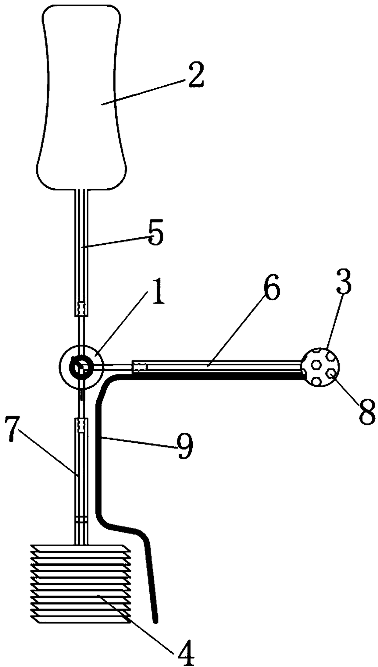 Negative-pressure gastrolavage device for pediatric department