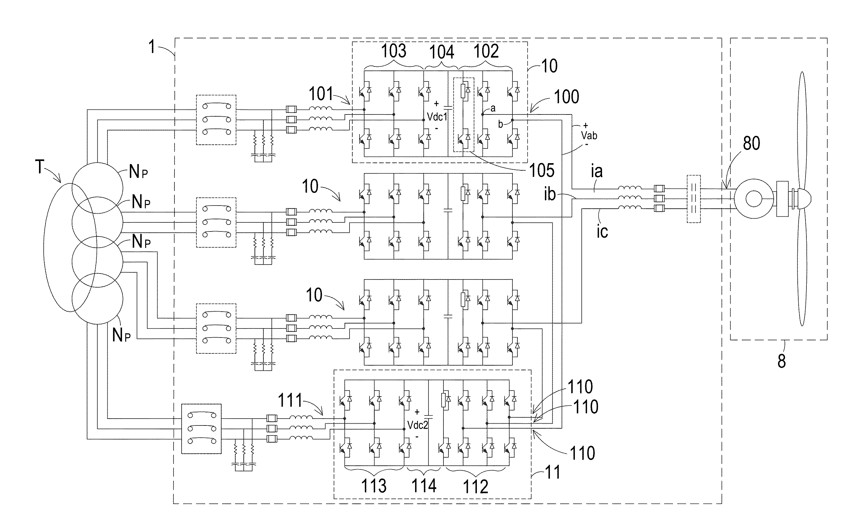 Wind power conversion system