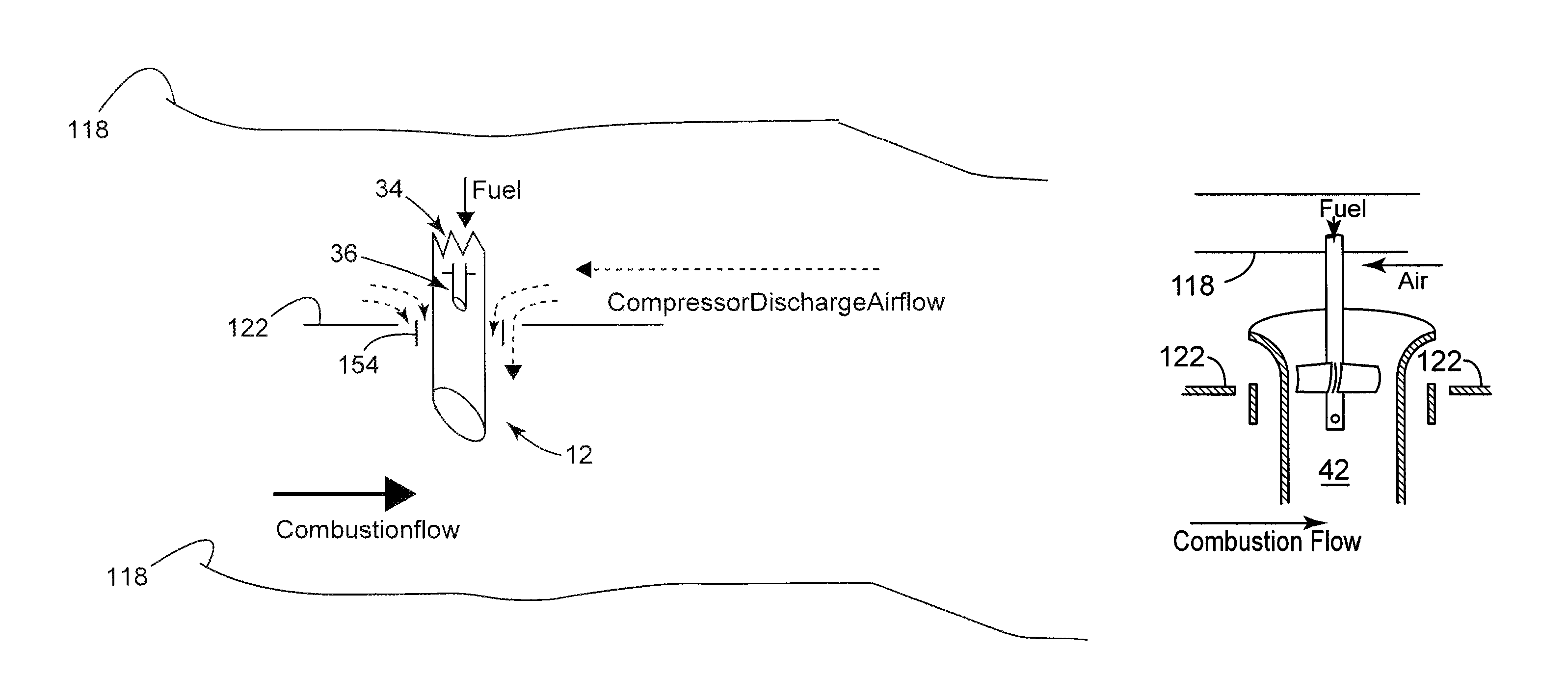 Secondary combustion system for reducing the level of emissions generated by a turbomachine