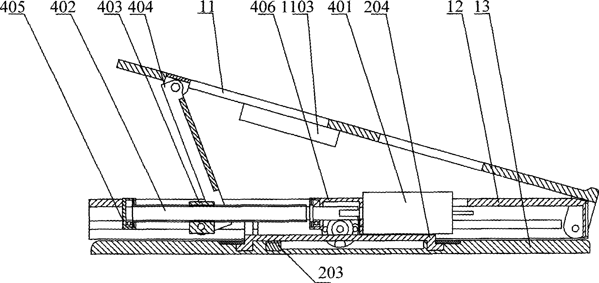 Moving bracket system for notebook computer