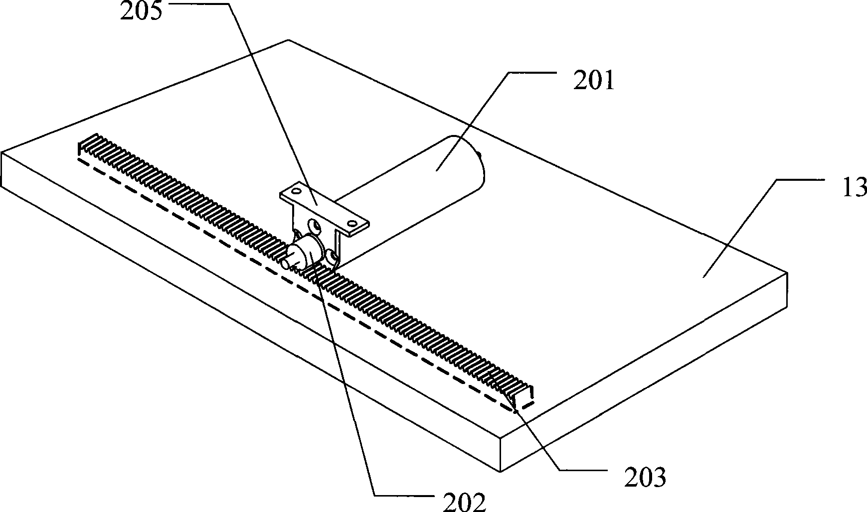 Moving bracket system for notebook computer