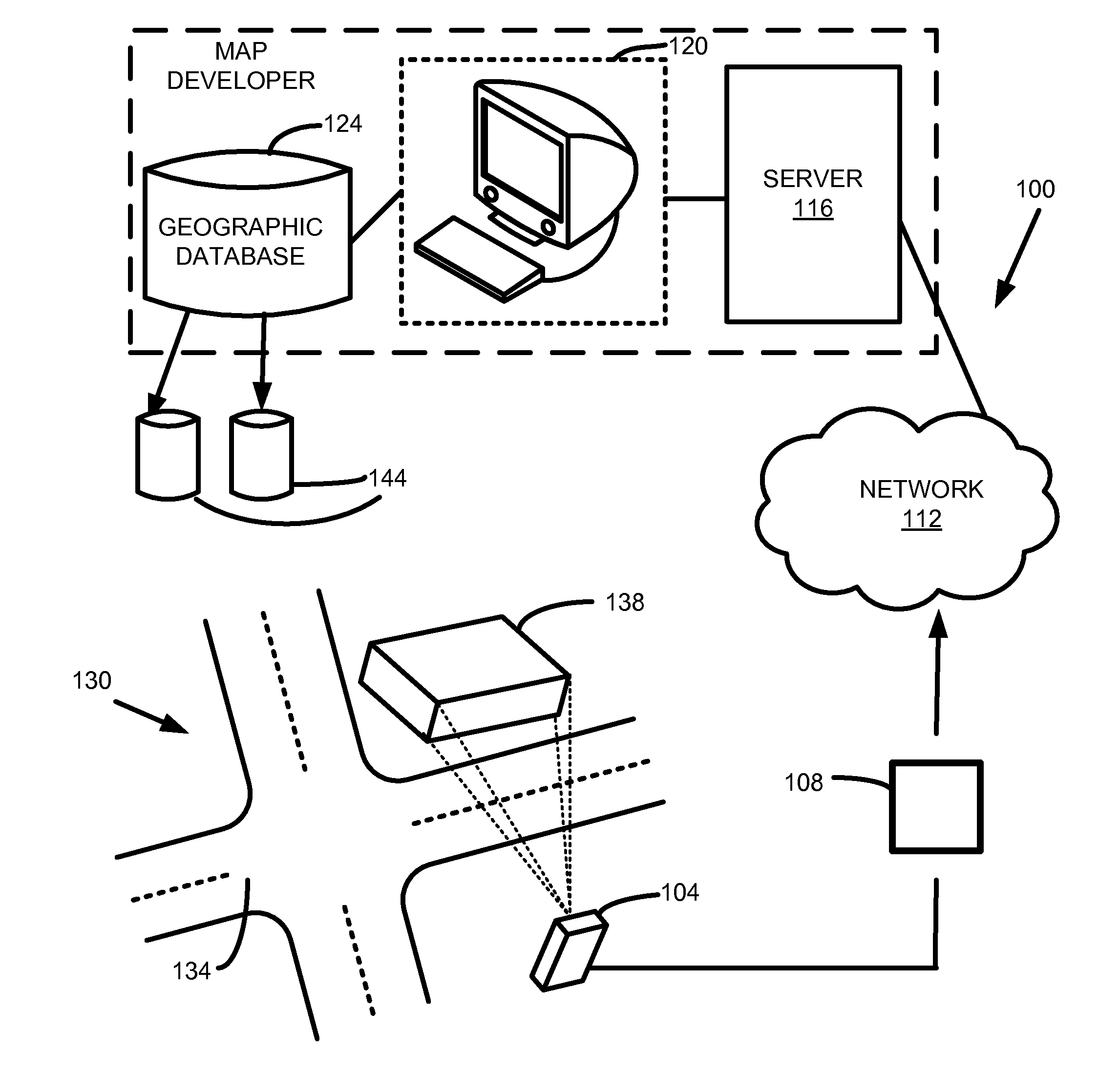 Report generation for a navigation-related database