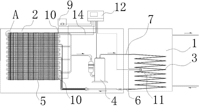 Ultralow-temperature air energy heat pump set and using method thereof