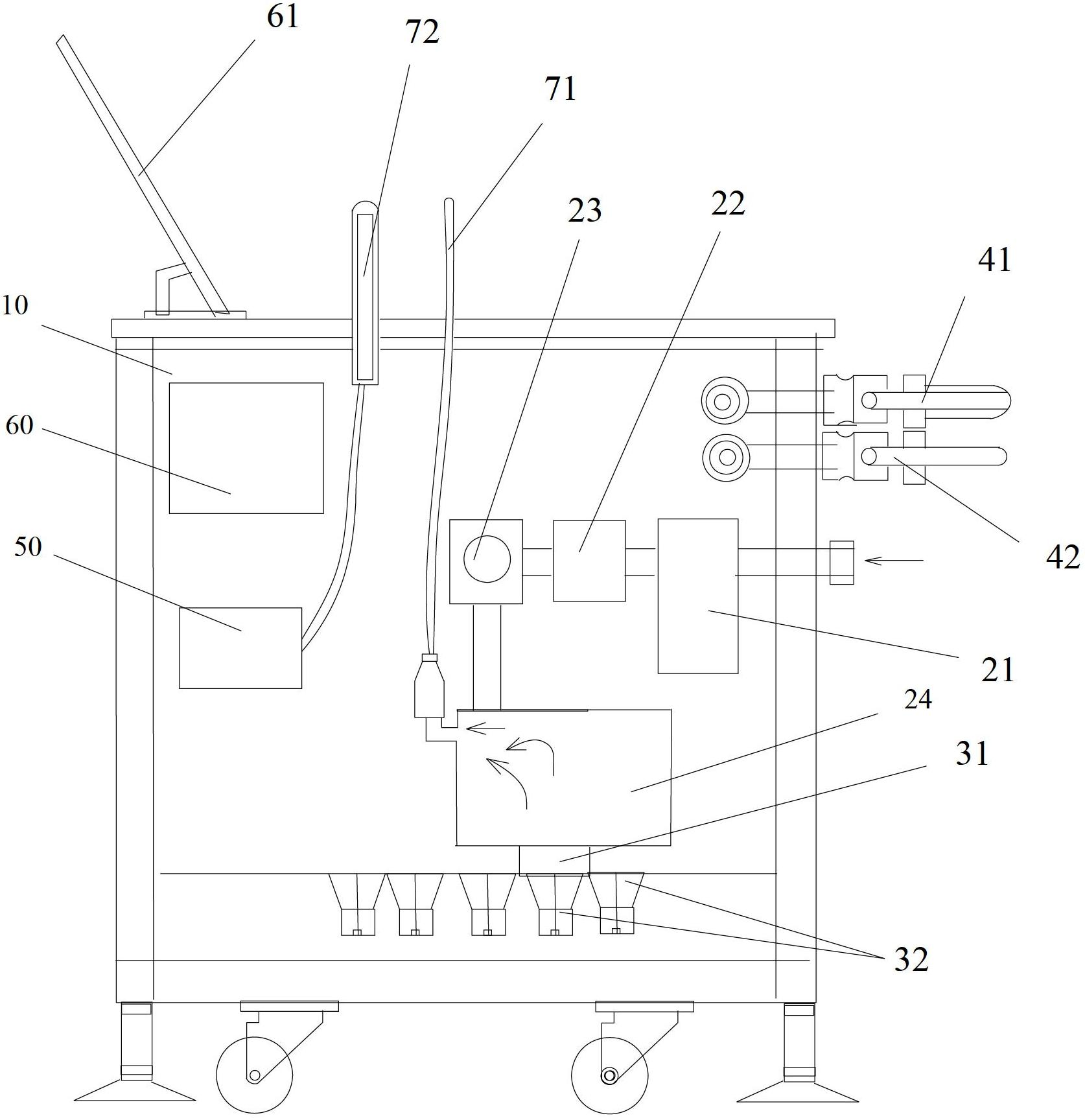 Probe structure for gynecological therapeutic apparatus