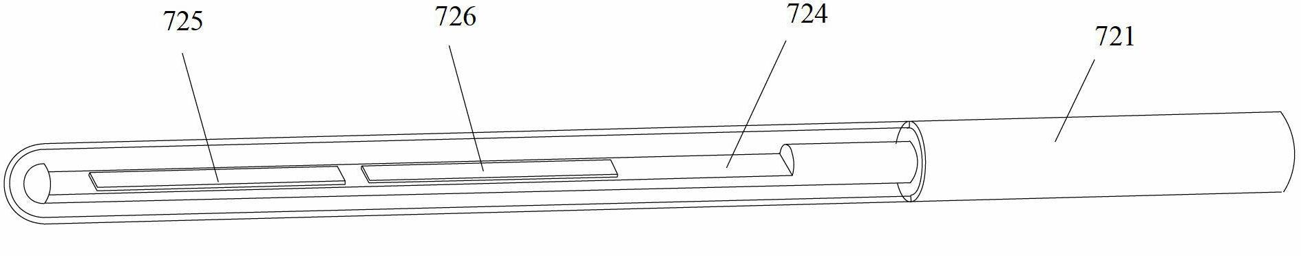 Probe structure for gynecological therapeutic apparatus