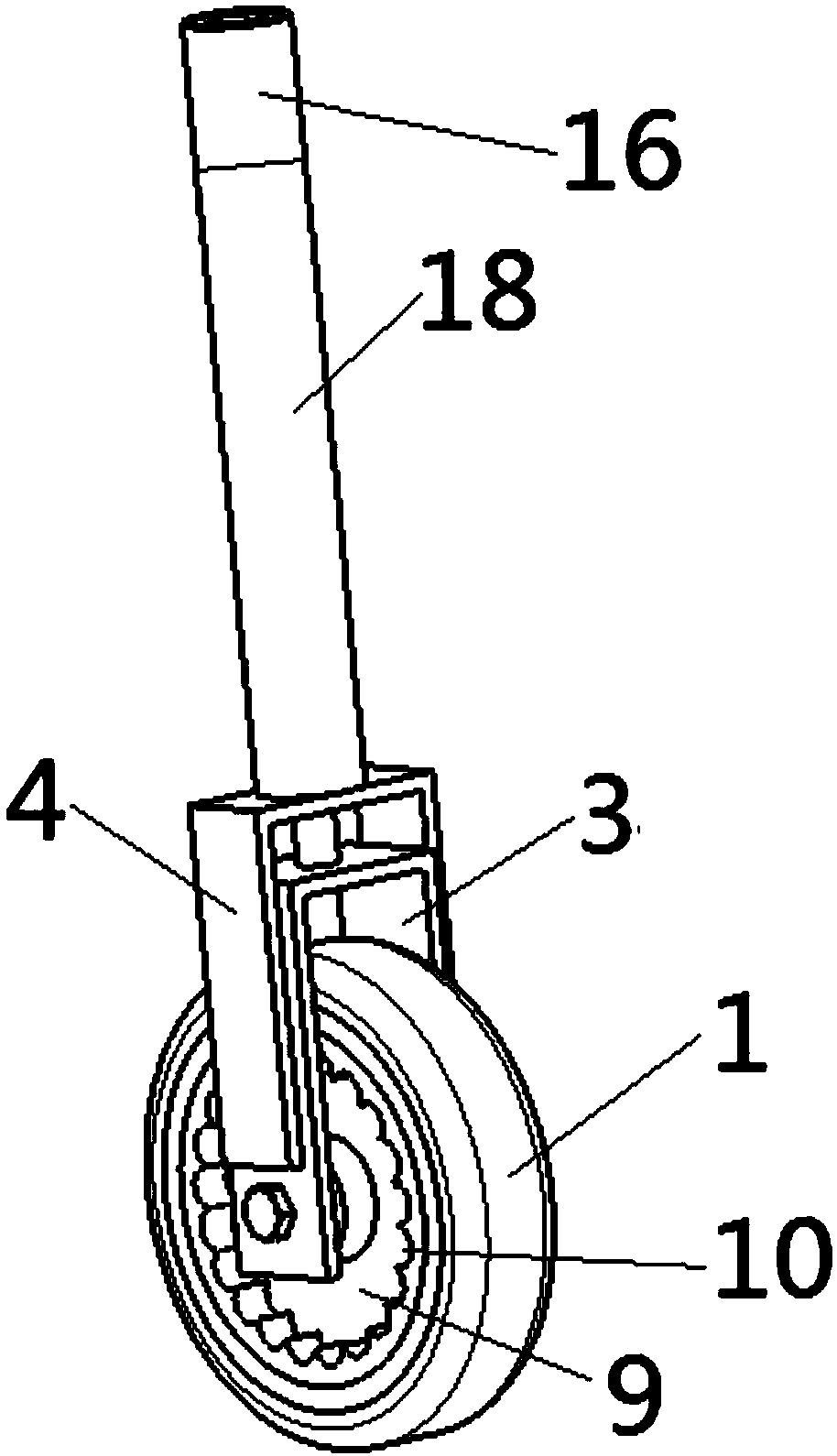 Dandy roll wheel structure